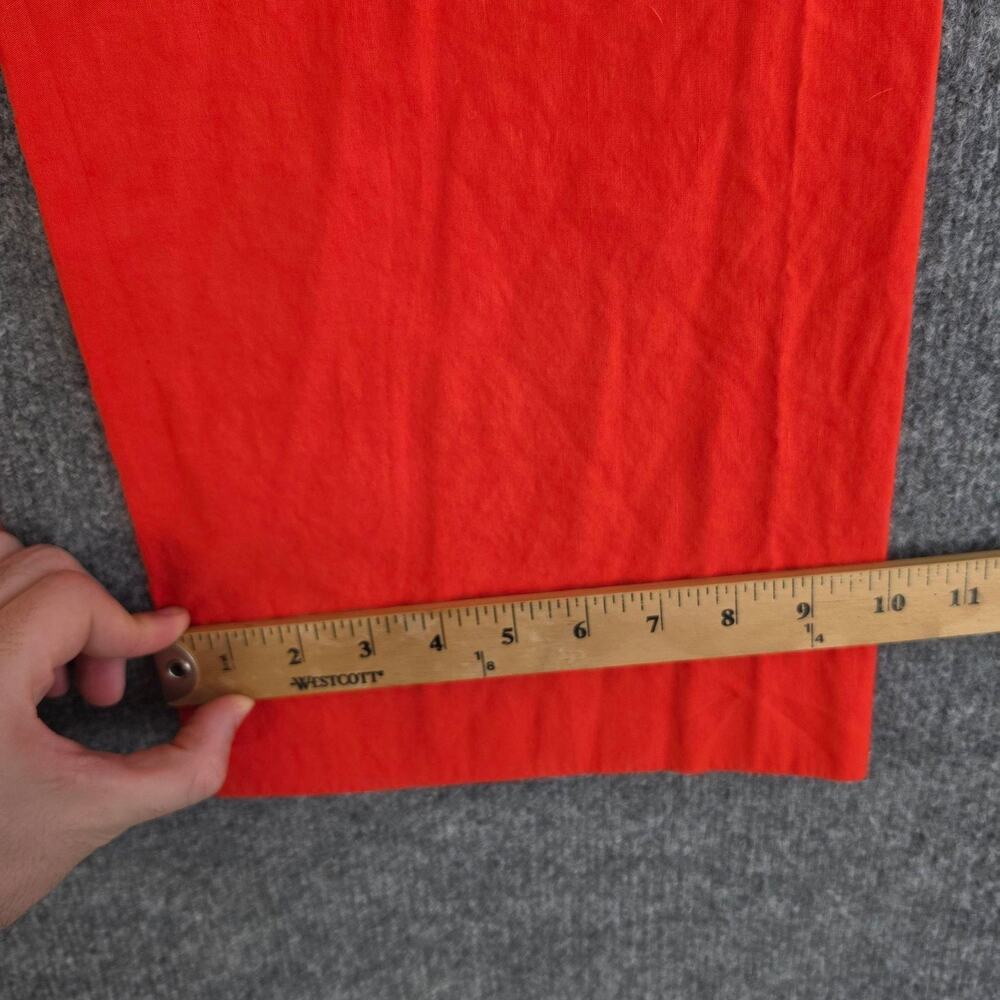 Maeve Pants 26 The Colette Wide Leg High Rise Cropped Linen Blend Orange Casual - Picture 11 of 11